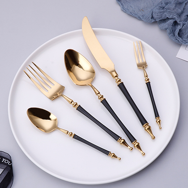 Kitchen Appliances Luxury - Juego de vajilla de oro occidental