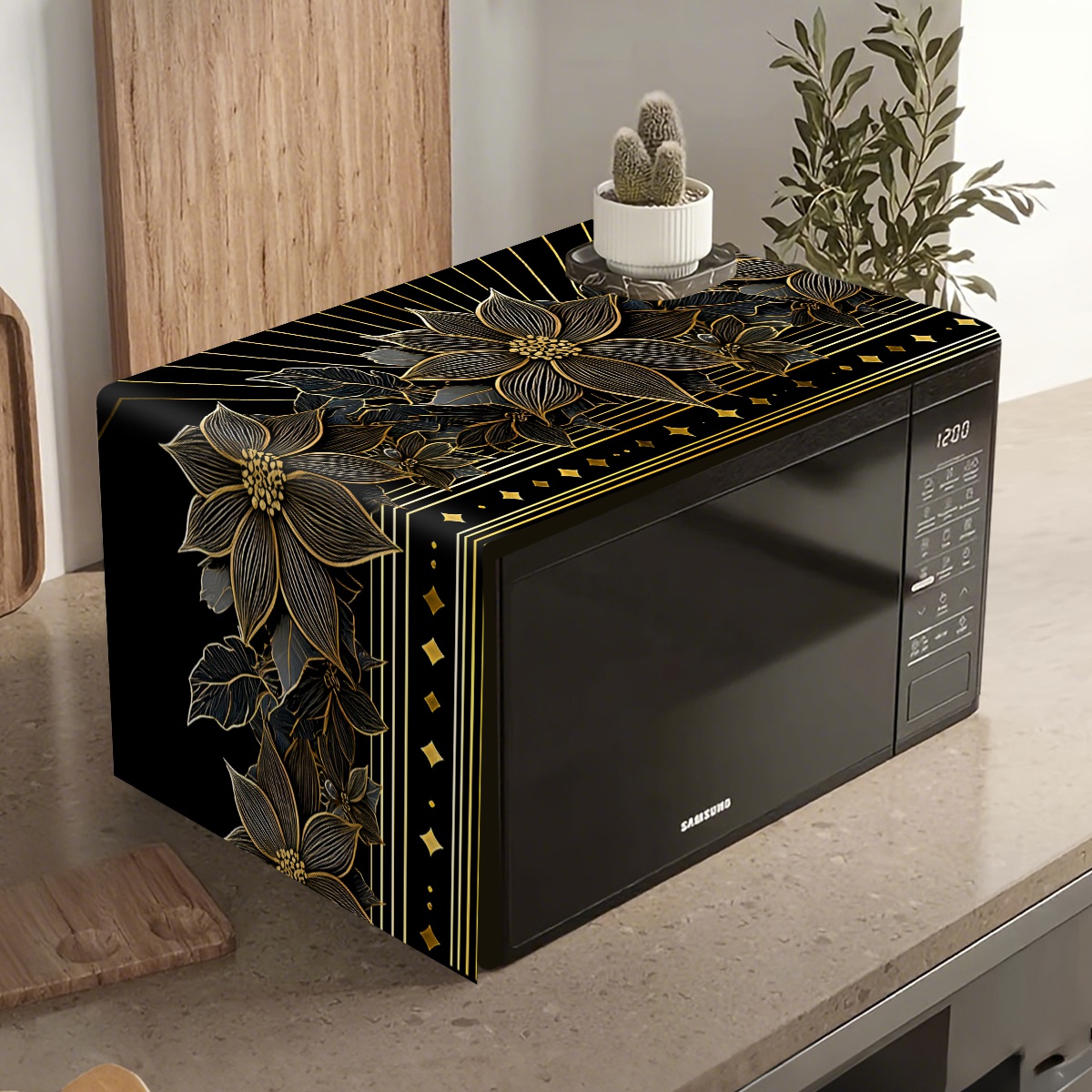 Kitchen Appliances Luxury - Funda Protectora de Lujo para Microondas,