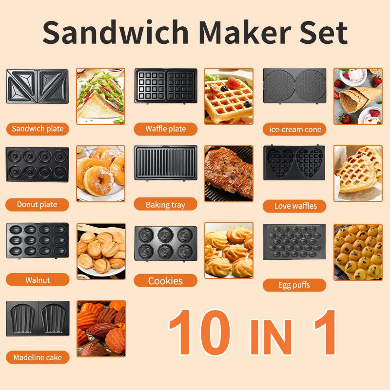Donut Maker Mini - Electrodomésticos 220/110V, Máquina para Hacer Sándwiches