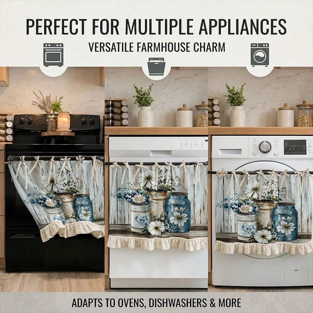 Estilo rústico 2D, funda para  - Kitchen Appliances Vintage reseña y precio