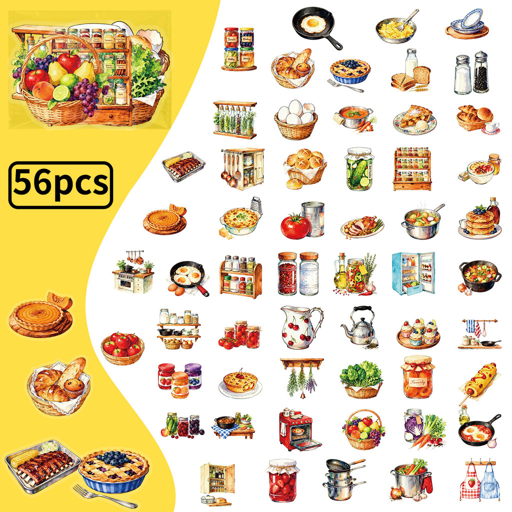 56 pegatinas retro de PET para - Kitchen Appliances Vintage reseña y precio