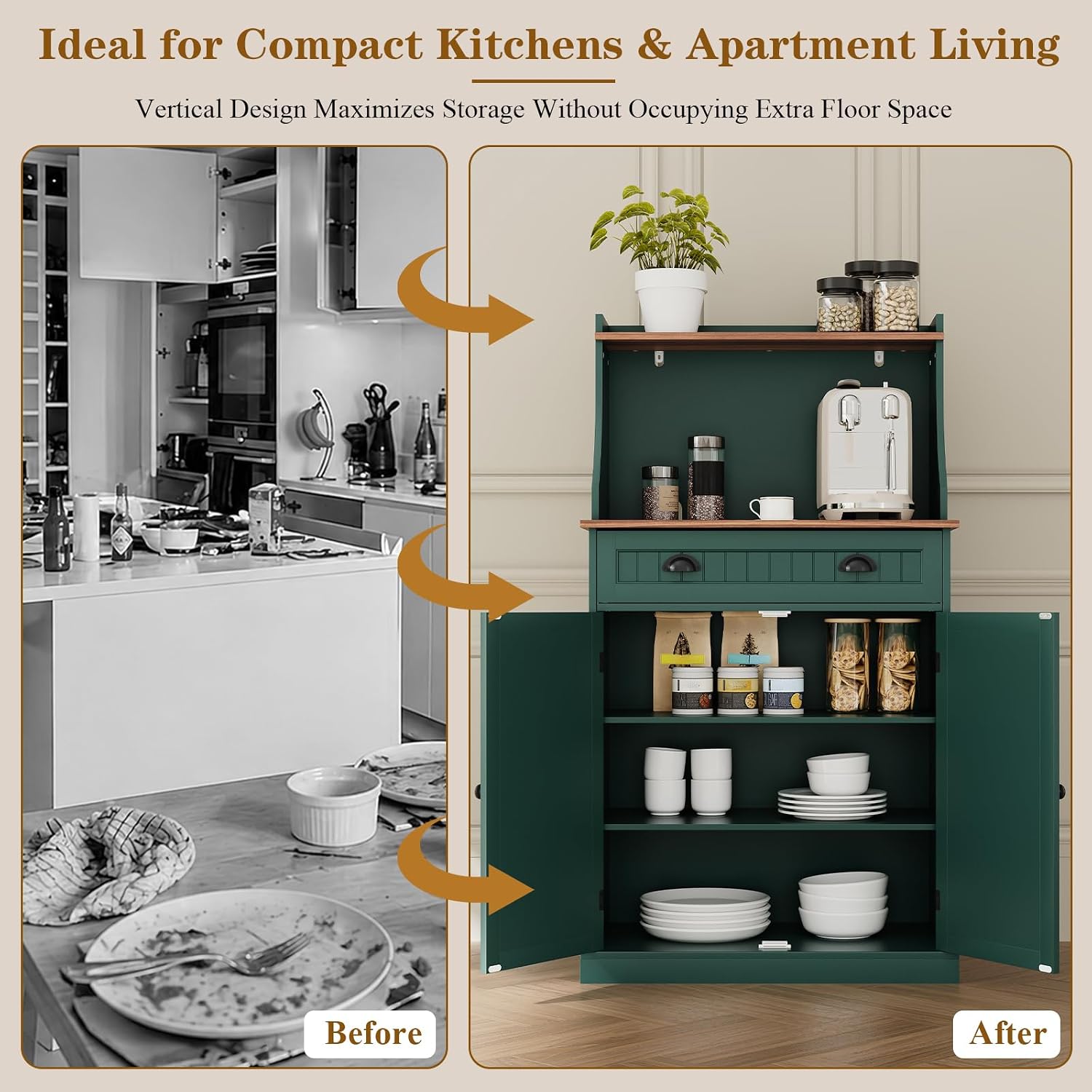Gabinete de almacenamiento par - Kitchen Appliances Green reseña y precio