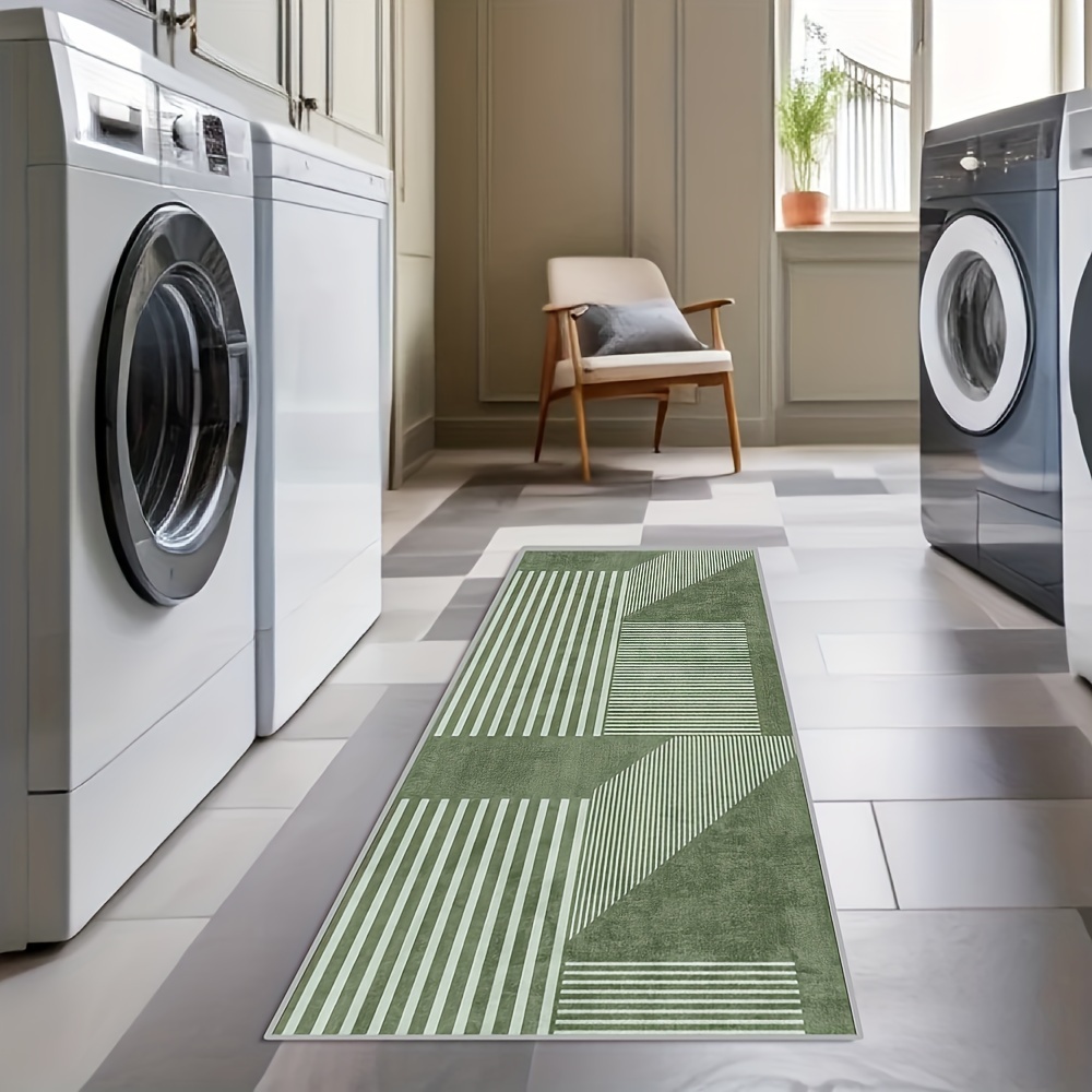 VIKAMA-alfombra verde a rayas  - Kitchen Appliances Green reseña y precio