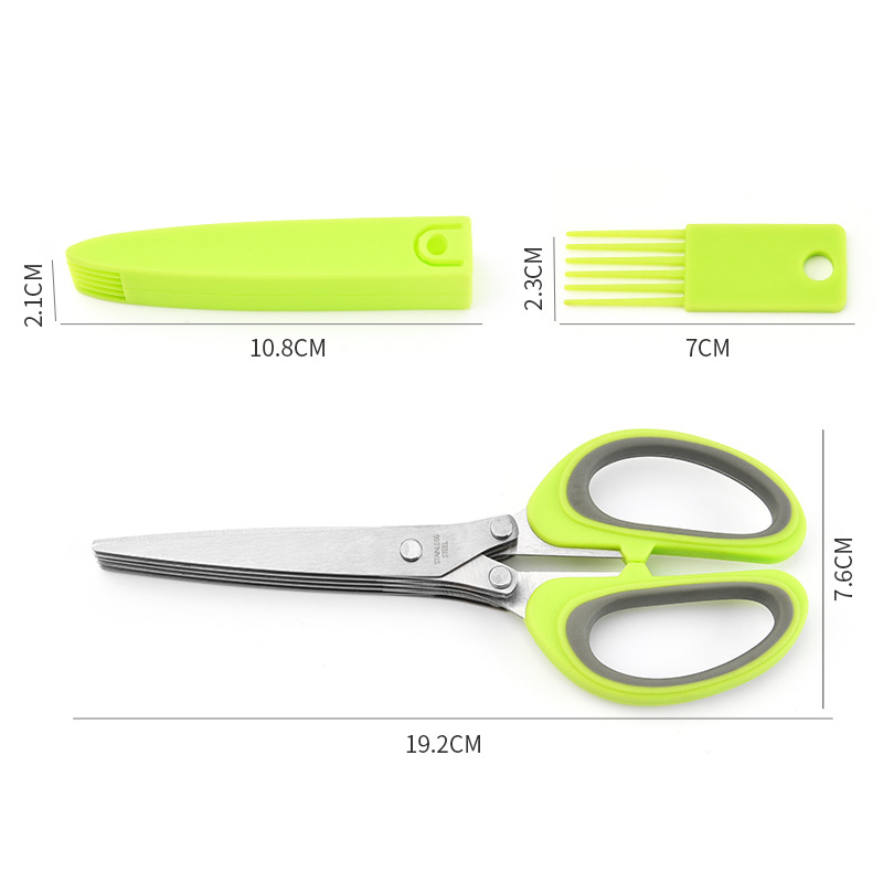 Tijeras multicapa de acero ino - Kitchen Appliances Green reseña y precio