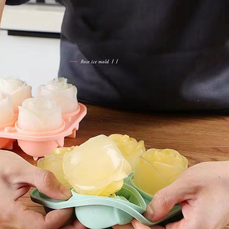 Moldes de hielo de rosas 3D, b - Kitchen Appliances On Sale reseña y precio