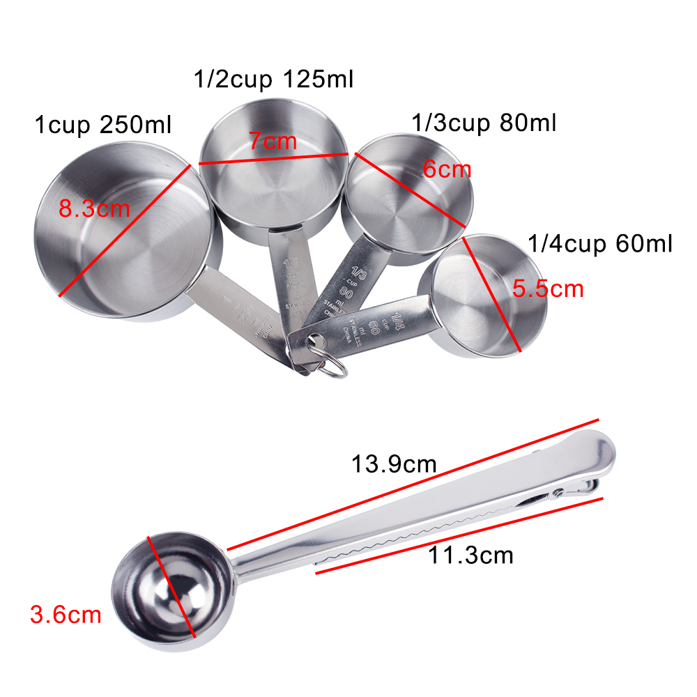Juego de tazas y cucharas medi - Kitchen Appliances Manufacturers reseña y precio