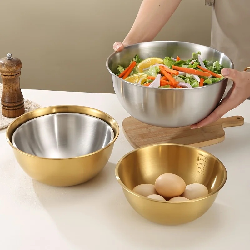 Juego de 3 Tazones de Acero In - Kitchen Appliances On Sale reseña y precio